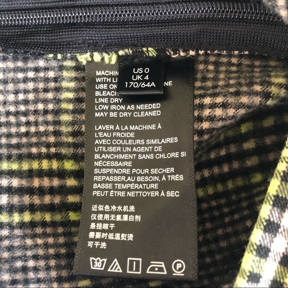 Urban Outfitters Plaid Slim Fit Flare Leg Pants Size US 0/UK 4 - Picture 6 of 15